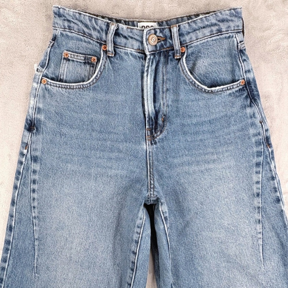 BDG Jeans Women 25 Fit 25x30.5 Logan Barrel Leg Cinch Back High Rise Distressed - Picture 6 of 16